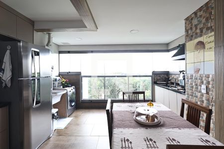 Varanda gourmet de apartamento à venda com 2 quartos, 73m² em Vila Assunção, Santo André