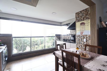 Varanda gourmet de apartamento à venda com 2 quartos, 73m² em Vila Assunção, Santo André