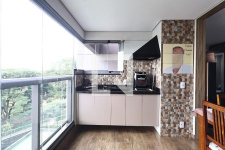 Varanda gourmet de apartamento à venda com 2 quartos, 73m² em Vila Assunção, Santo André