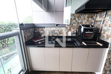 Varanda gourmet de apartamento à venda com 2 quartos, 73m² em Vila Assunção, Santo André