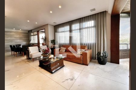 Sala de apartamento à venda com 4 quartos, 167m² em Luxemburgo, Belo Horizonte