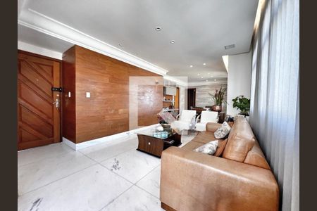 Sala de apartamento à venda com 4 quartos, 167m² em Luxemburgo, Belo Horizonte
