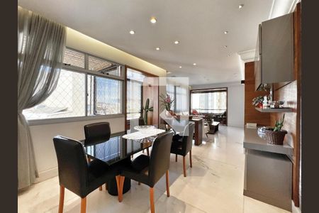 Sala de apartamento à venda com 4 quartos, 167m² em Luxemburgo, Belo Horizonte