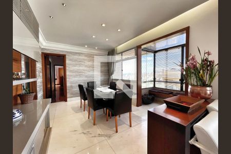 Sala de apartamento à venda com 4 quartos, 167m² em Luxemburgo, Belo Horizonte