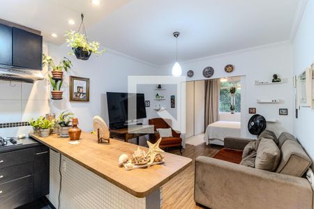 Sala de kitnet/studio para alugar com 1 quarto, 36m² em Campos Elíseos, São Paulo