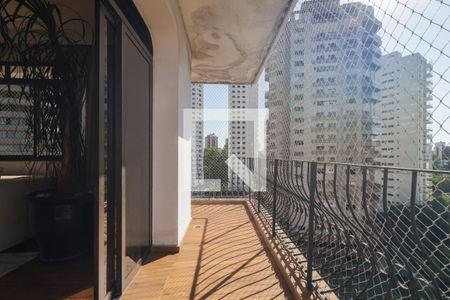 Varanda da Sala de apartamento à venda com 3 quartos, 245m² em Vila Andrade, São Paulo