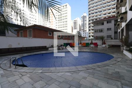 Área comum - Piscina de apartamento para alugar com 4 quartos, 196m² em Barra Funda, Guarujá