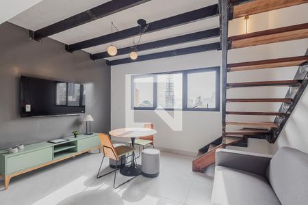 Sala de apartamento à venda com 2 quartos, 58m² em Cerqueira César, São Paulo
