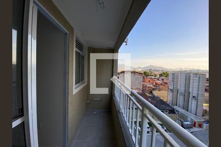Varanda da Sala de apartamento à venda com 2 quartos, 48m² em Del Castilho, Rio de Janeiro
