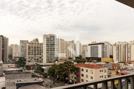Sacada Vista  de kitnet/studio à venda com 1 quarto, 24m² em Indianópolis, São Paulo