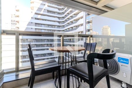 Varanda de kitnet/studio à venda com 1 quarto, 29m² em República, São Paulo