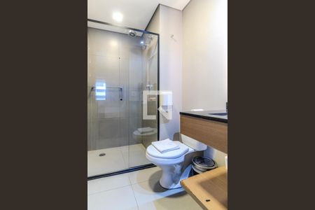 Banheiro de kitnet/studio à venda com 1 quarto, 29m² em República, São Paulo