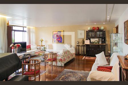 Sala de apartamento à venda com 4 quartos, 271m² em Savassi, Belo Horizonte