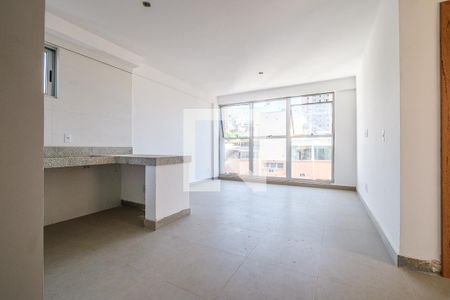 Sala/Cozinha de apartamento à venda com 2 quartos, 62m² em São Pedro, Belo Horizonte
