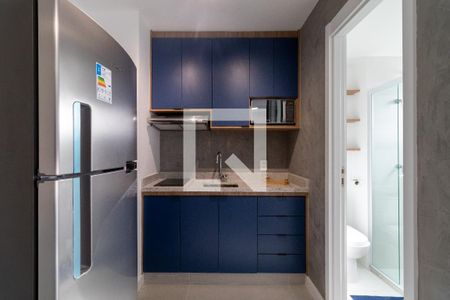 Cozinha de kitnet/studio para alugar com 1 quarto, 22m² em Perdizes, São Paulo