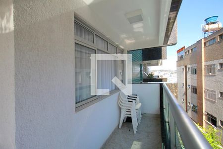 Varanda da Sala de apartamento à venda com 4 quartos, 165m² em Buritis, Belo Horizonte