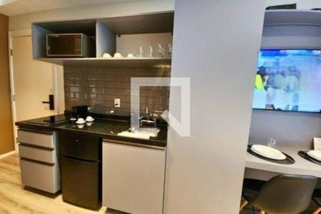 Cozinha de apartamento à venda com 1 quarto, 28m² em Pinheiros, São Paulo