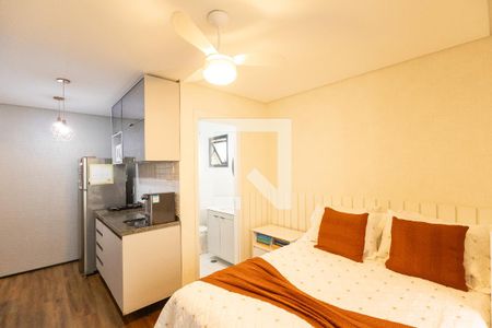 Sala/Quarto de apartamento à venda com 1 quarto, 28m² em Brooklin, São Paulo