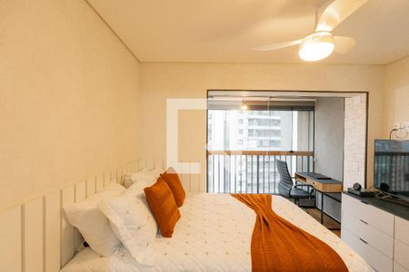 Sala/Quarto de apartamento à venda com 1 quarto, 28m² em Brooklin, São Paulo