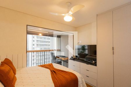 Sala/Quarto de apartamento à venda com 1 quarto, 28m² em Brooklin, São Paulo
