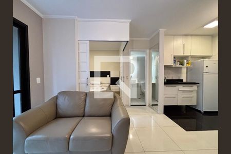 Sala/Cozinha de apartamento à venda com 1 quarto, 38m² em Moema, São Paulo