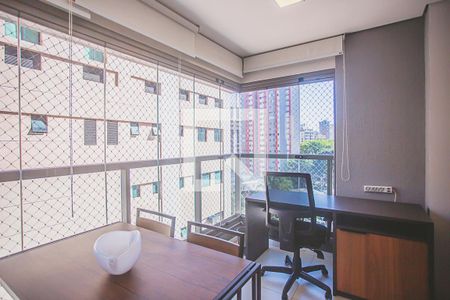 Varanda  de apartamento para alugar com 1 quarto, 43m² em Vila Clementino, São Paulo