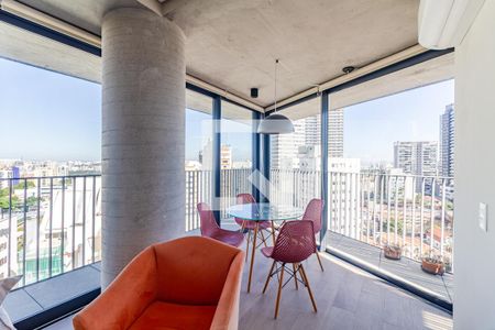 Sala de apartamento para alugar com 1 quarto, 62m² em Jardim das Bandeiras, São Paulo