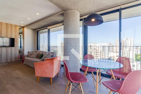 Sala de apartamento para alugar com 1 quarto, 62m² em Jardim das Bandeiras, São Paulo