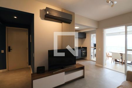 Sala de apartamento para alugar com 2 quartos, 71m² em Loteamento Joao Batista Juliao, Guarujá