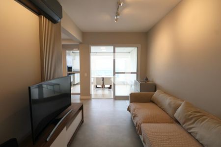 Sala de apartamento para alugar com 2 quartos, 71m² em Loteamento Joao Batista Juliao, Guarujá