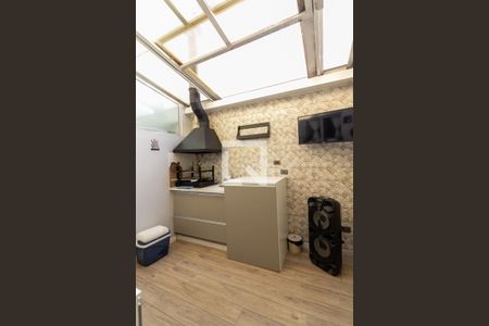 Área Gourmet integrada com área de Serviço de casa de condomínio à venda com 2 quartos, 73m² em Vila Romano, São Paulo