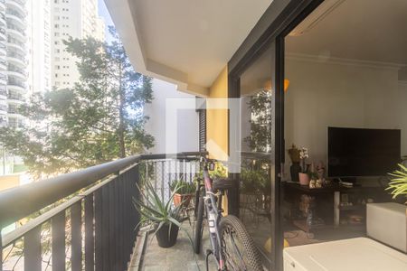 Varanda da Sala de apartamento à venda com 2 quartos, 105m² em Indianópolis, São Paulo