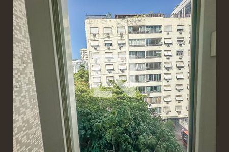 Vista da Sala de apartamento à venda com 1 quarto, 62m² em Botafogo, Rio de Janeiro