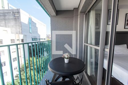 Studio à venda com 25m², 1 quarto e sem vagaVaranda