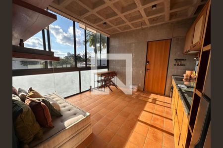 Sala / Cozinha de apartamento à venda com 1 quarto, 35m² em Brooklin, São Paulo