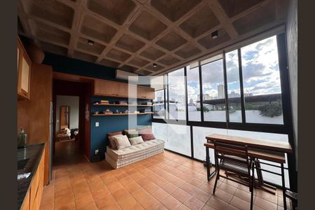 Sala de apartamento à venda com 1 quarto, 35m² em Brooklin, São Paulo