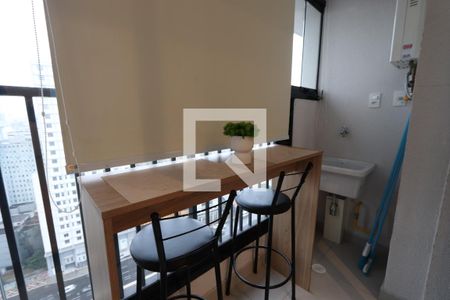 Varanda de kitnet/studio para alugar com 1 quarto, 23m² em Centro Histórico de São Paulo, São Paulo