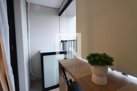 Varanda de kitnet/studio para alugar com 1 quarto, 23m² em Centro Histórico de São Paulo, São Paulo