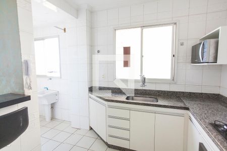 Cozinha de apartamento para alugar com 2 quartos, 65m² em Umuarama, Uberlândia