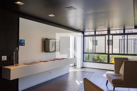 Studio à venda com 26m², 1 quarto e sem vagaHall social