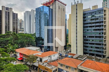 Vista da Varanda de apartamento à venda com 1 quarto, 45m² em Cidade Monções, São Paulo