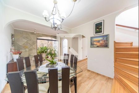 Sala de jantar de casa à venda com 3 quartos, 177m² em Vila Pires, Santo André