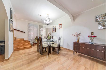 Sala de jantar de casa à venda com 3 quartos, 177m² em Vila Pires, Santo André
