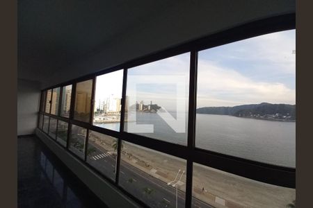Vista da Sala de apartamento para alugar com 3 quartos, 197m² em Centro, São Vicente