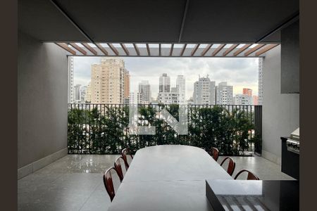 Área comum - Churrasqueira de kitnet/studio para alugar com 1 quarto, 23m² em Perdizes, São Paulo