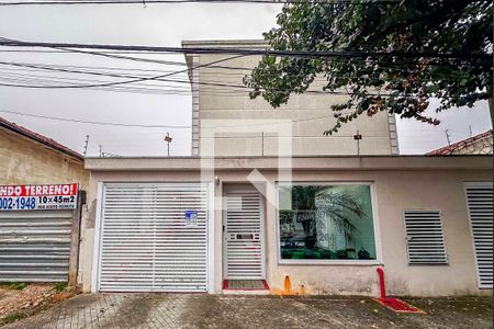 Fachada de casa de condomínio à venda com 3 quartos, 127m² em Vila Helena, Santo André
