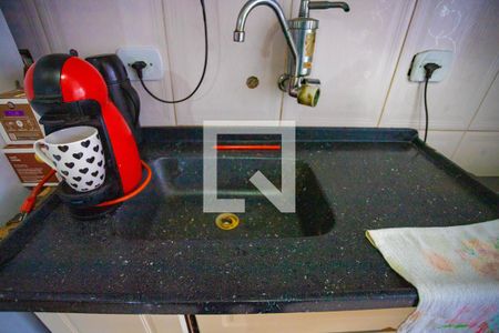 Cozinha de apartamento à venda com 2 quartos, 52m² em Campanário, Diadema