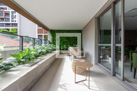 Área comum - Salão de festas de kitnet/studio para alugar com 1 quarto, 28m² em Jardim das Acacias, São Paulo