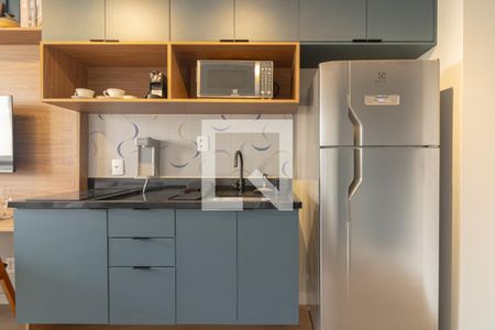 Cozinha de apartamento para alugar com 1 quarto, 27m² em Moema, São Paulo