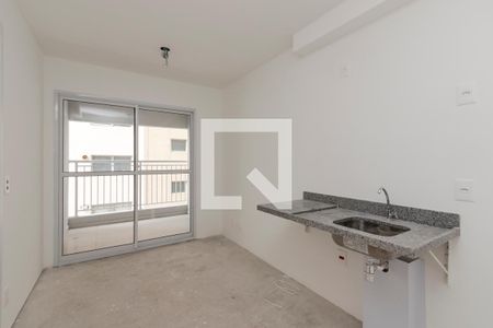 Sala/ Cozinha de apartamento para alugar com 1 quarto, 42m² em Brooklin, São Paulo